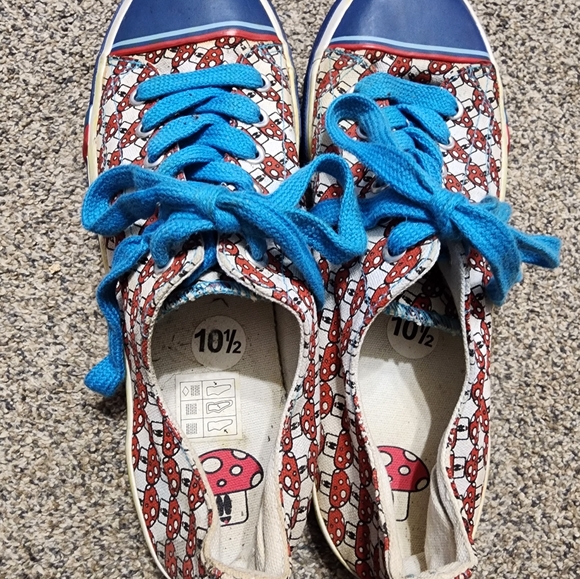 RARE PRO KEDS ROYAL LO MUSHROOM ALLEY MARIO BROTHERS SHOES - Picture 2 of 5